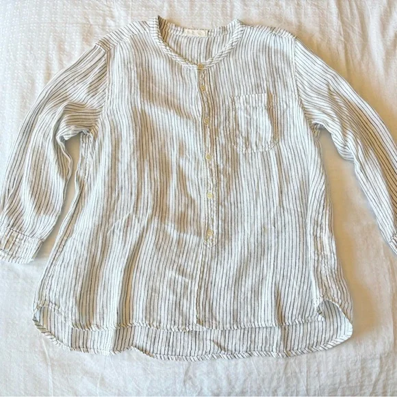 CP Shades Linen Striped Shirt - Picture 6 of 16